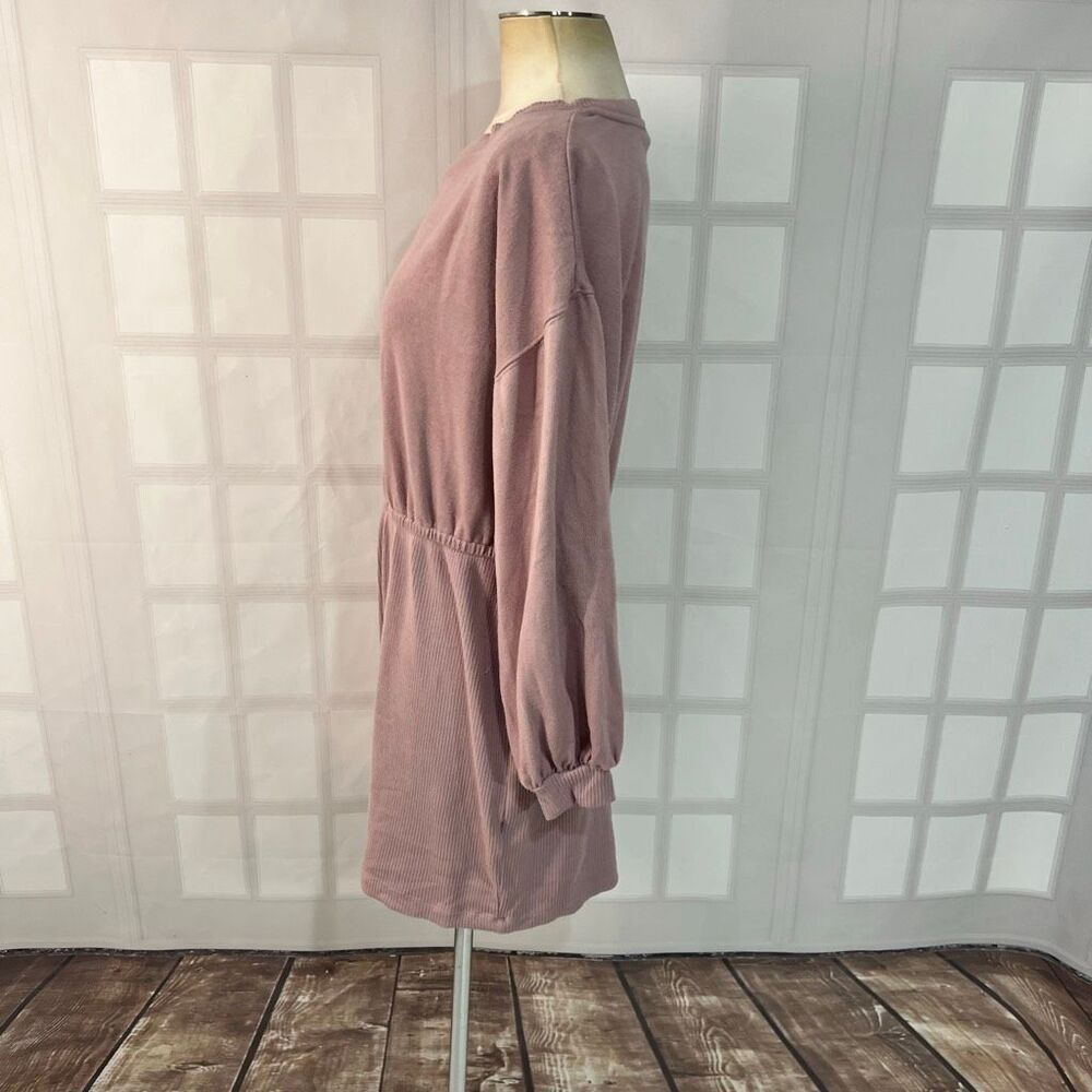 Nine West Pink Knitted Boat Neck Long Sleeve Tunic Pullover Sweater Dress XL - Picture 6 of 10